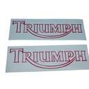 Triumph Schriftzug Outline Logo 38mm x 130mm Aufkleber...