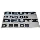 Deutz D 5506 Aufkleber Emblem Schriftzug Haubenaufkleber...