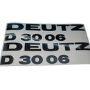Deutz D 3006 Aufkleber Emblem Schriftzug Haubenaufkleber...